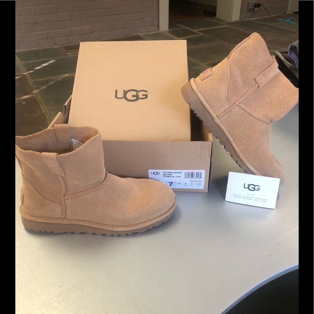 UGG Tan Ankle Boots